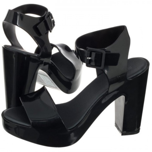 Melissa Shoes - Melissa Mar Heel Black New 7